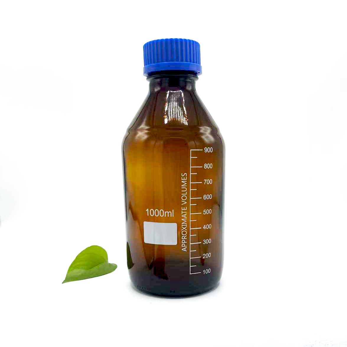 1000ml Amber ဖန်ခွက်ဓာတ်ကိုပုလင်းပုလင်း